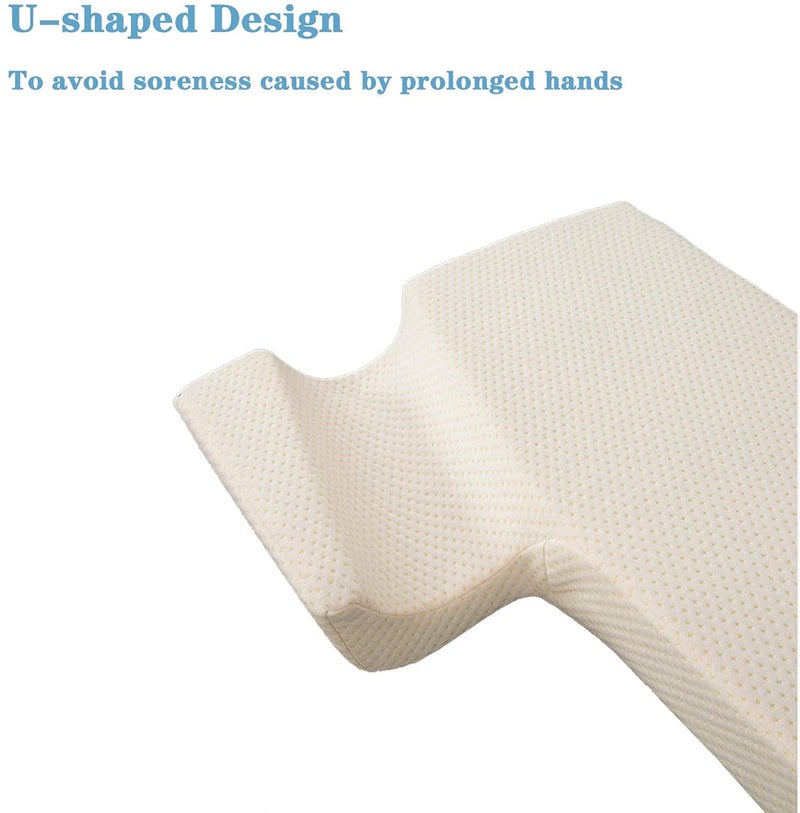 JACKGOLD Arched Cuddle,Couples Pillow with Slow Rebound and Breathable Memory Foam,Couple Cuddle Sleep Pillow for Anti Pressure Hand (Right) - Image 3